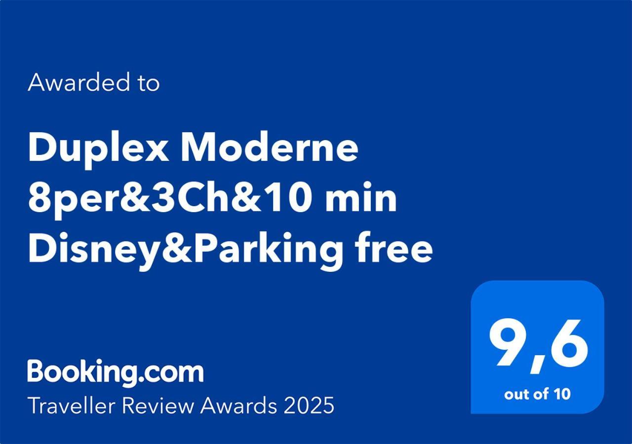 Duplex Moderne 8Per&3Ch&10 Min Disney&Parking Free Маньи-ле-Онгр Экстерьер фото