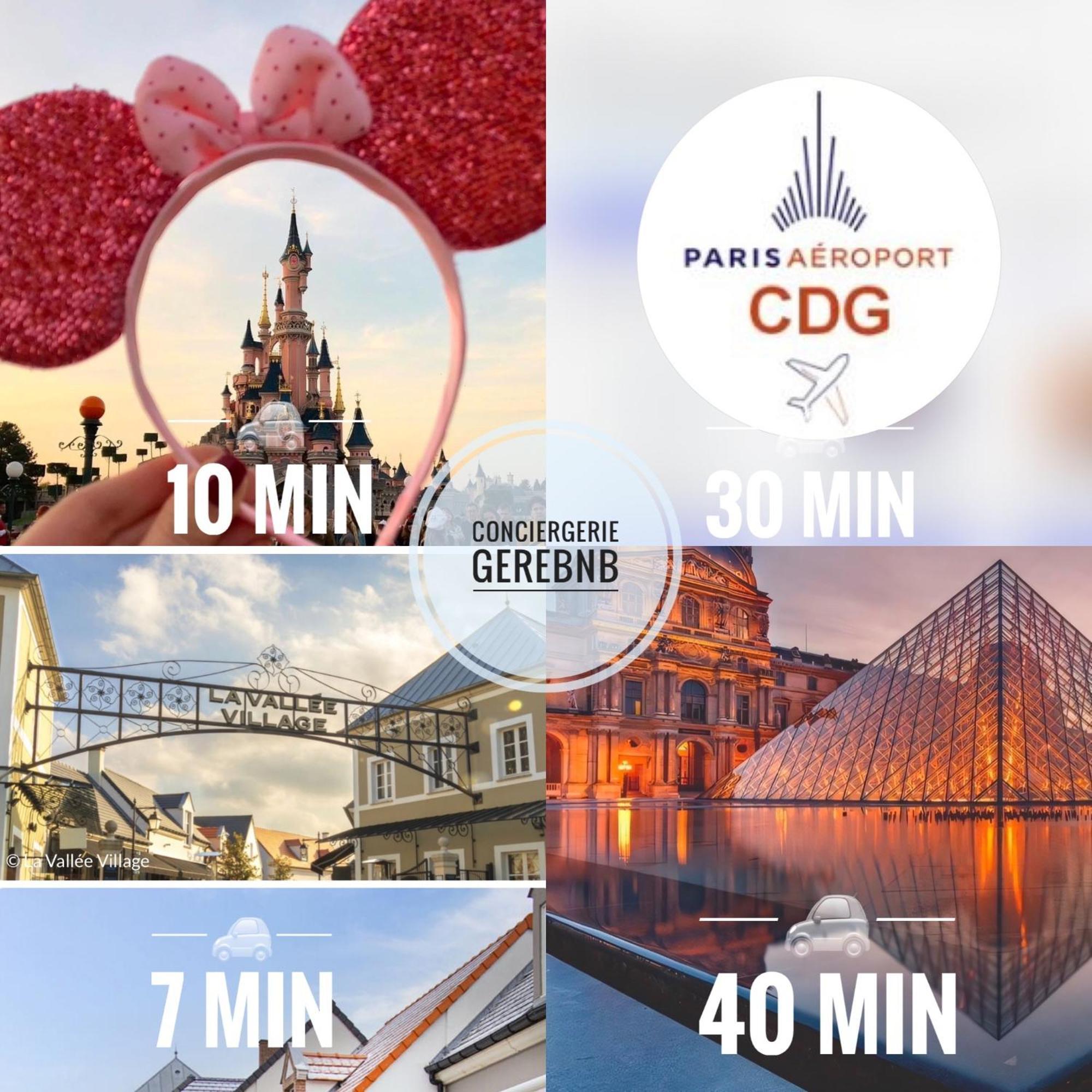 Duplex Moderne 8Per&3Ch&10 Min Disney&Parking Free Маньи-ле-Онгр Экстерьер фото